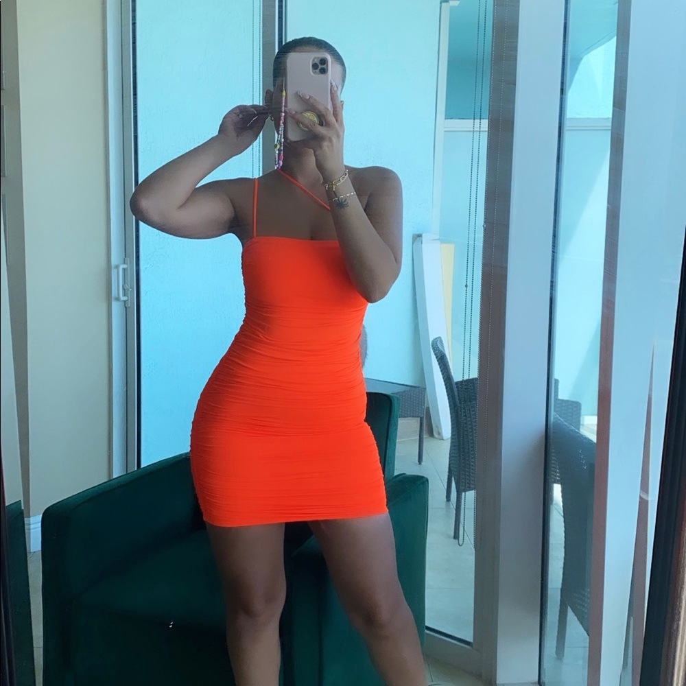 Oh Polly Orange Mini Dress